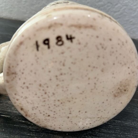 Vintage 1984 Spotted Ceramic Beer Mug With Buffalo Design - Picture 6 of 8